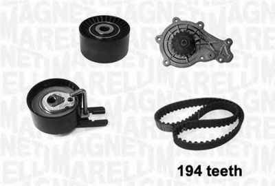 MAGNETI MARELLI 341404030001 -  Водяной насос + комплект зубчатого ремня